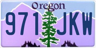 OR license plate 971JKW