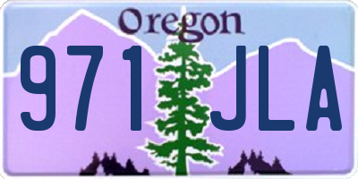 OR license plate 971JLA