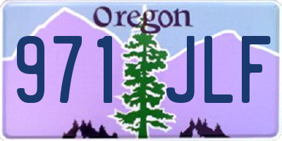 OR license plate 971JLF
