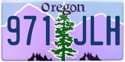 OR license plate 971JLH