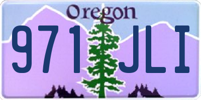 OR license plate 971JLI