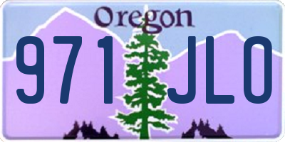 OR license plate 971JLO