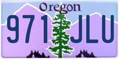 OR license plate 971JLU