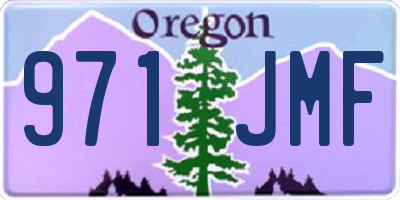 OR license plate 971JMF