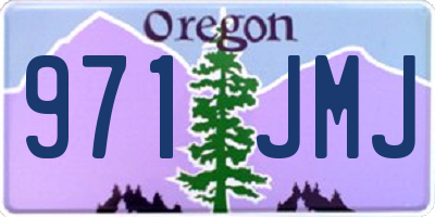 OR license plate 971JMJ