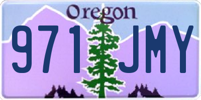 OR license plate 971JMY