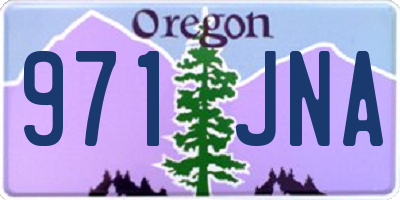 OR license plate 971JNA