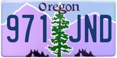 OR license plate 971JND