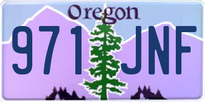 OR license plate 971JNF