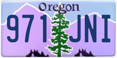 OR license plate 971JNI