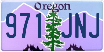 OR license plate 971JNJ
