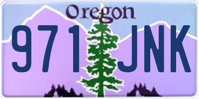 OR license plate 971JNK