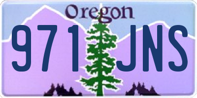 OR license plate 971JNS
