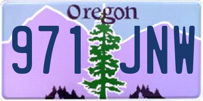 OR license plate 971JNW