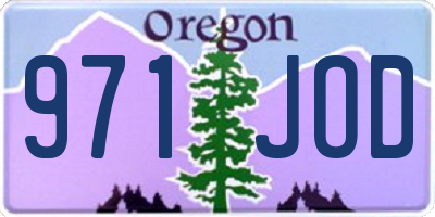 OR license plate 971JOD