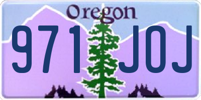 OR license plate 971JOJ