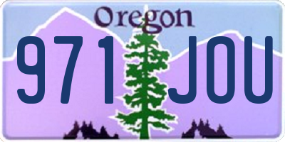 OR license plate 971JOU