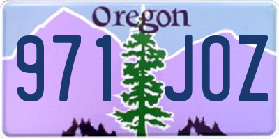OR license plate 971JOZ