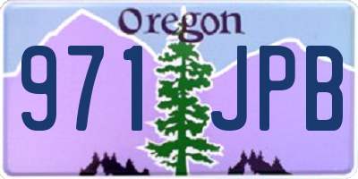 OR license plate 971JPB