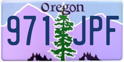 OR license plate 971JPF