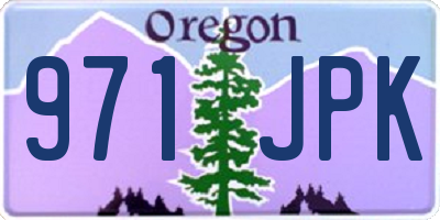 OR license plate 971JPK