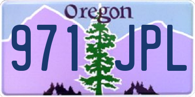 OR license plate 971JPL