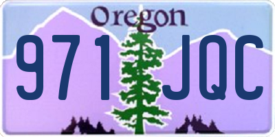 OR license plate 971JQC