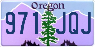 OR license plate 971JQJ