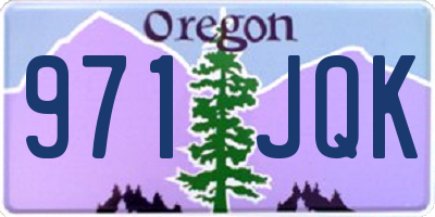 OR license plate 971JQK