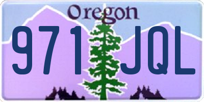 OR license plate 971JQL