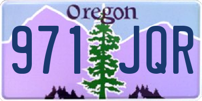 OR license plate 971JQR