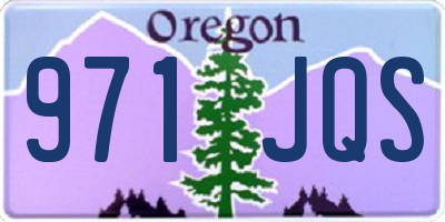 OR license plate 971JQS