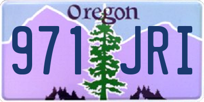 OR license plate 971JRI