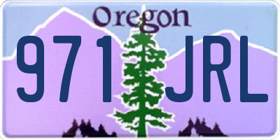 OR license plate 971JRL