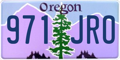 OR license plate 971JRO