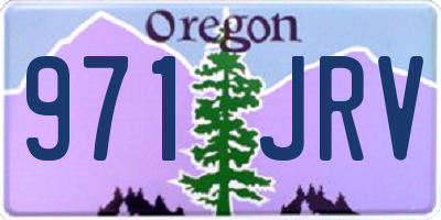 OR license plate 971JRV