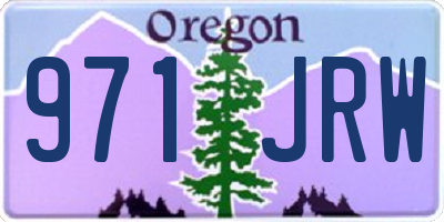 OR license plate 971JRW