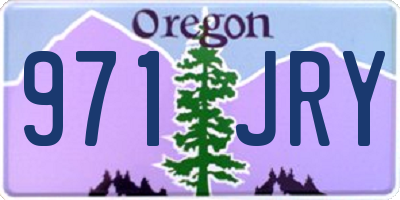 OR license plate 971JRY