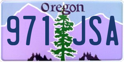 OR license plate 971JSA