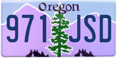 OR license plate 971JSD