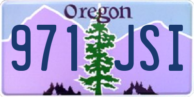 OR license plate 971JSI