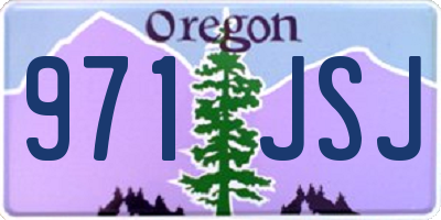 OR license plate 971JSJ