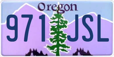 OR license plate 971JSL