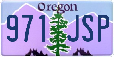 OR license plate 971JSP