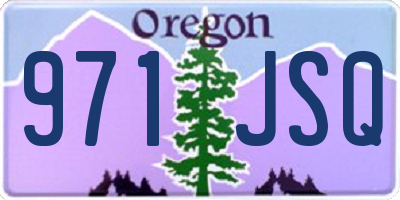 OR license plate 971JSQ