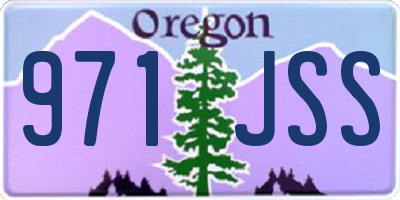 OR license plate 971JSS