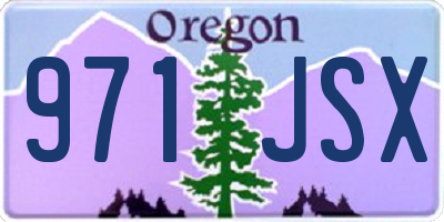 OR license plate 971JSX