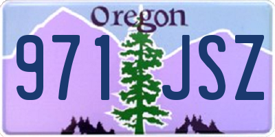 OR license plate 971JSZ