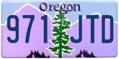 OR license plate 971JTD