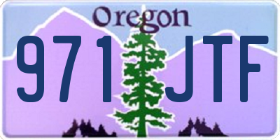 OR license plate 971JTF